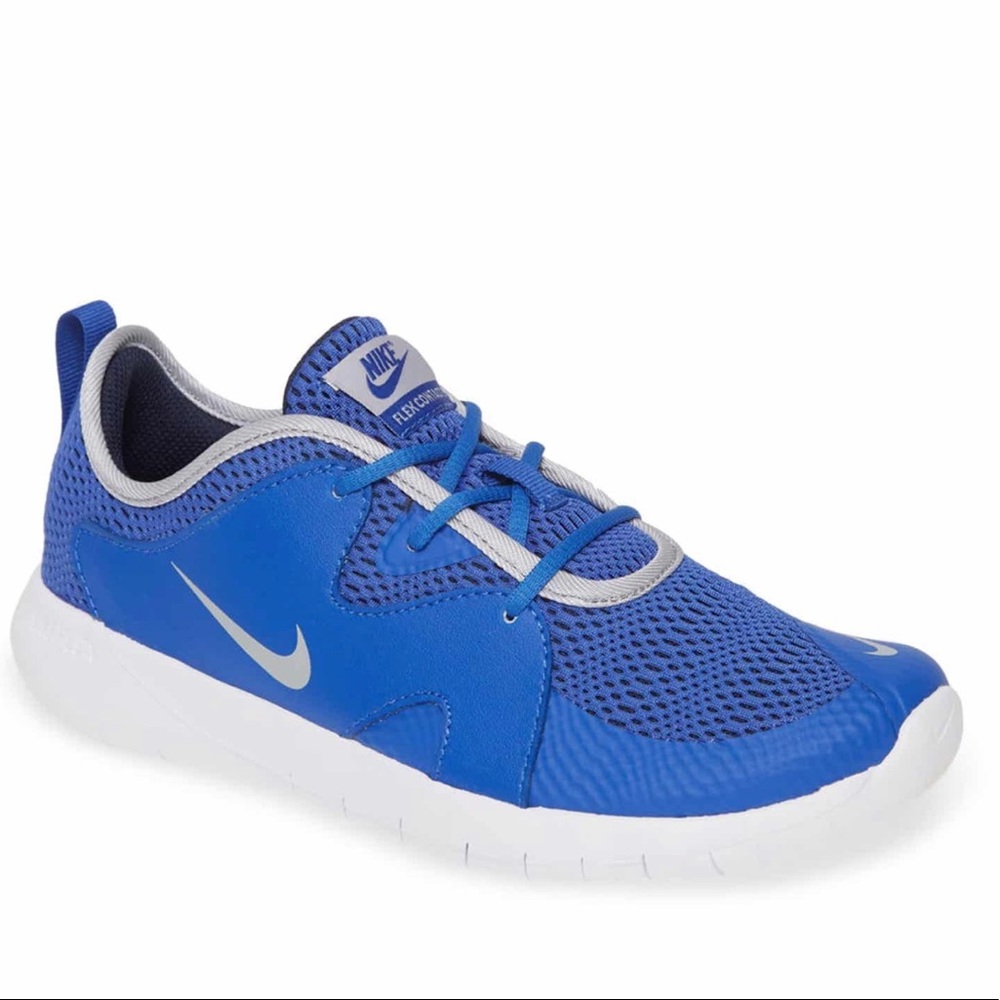 Nike Kids Royal Blue and White Mesh Sneakers